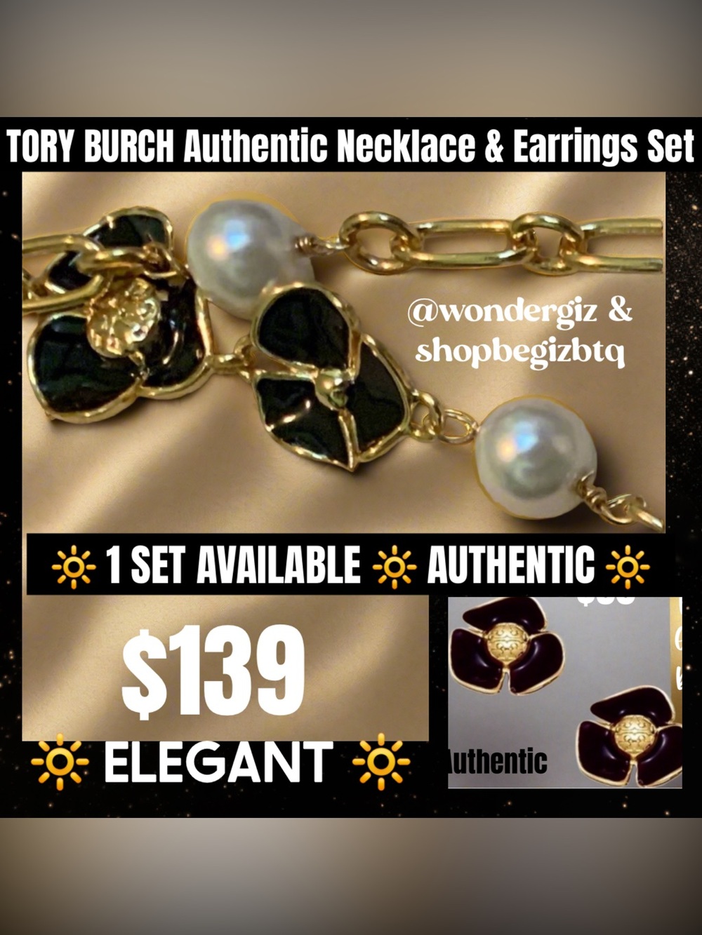 🆕Authentic Tory Burch Jewelry Set 🆑 At Awesome Prices To Buy & Save Price Firm